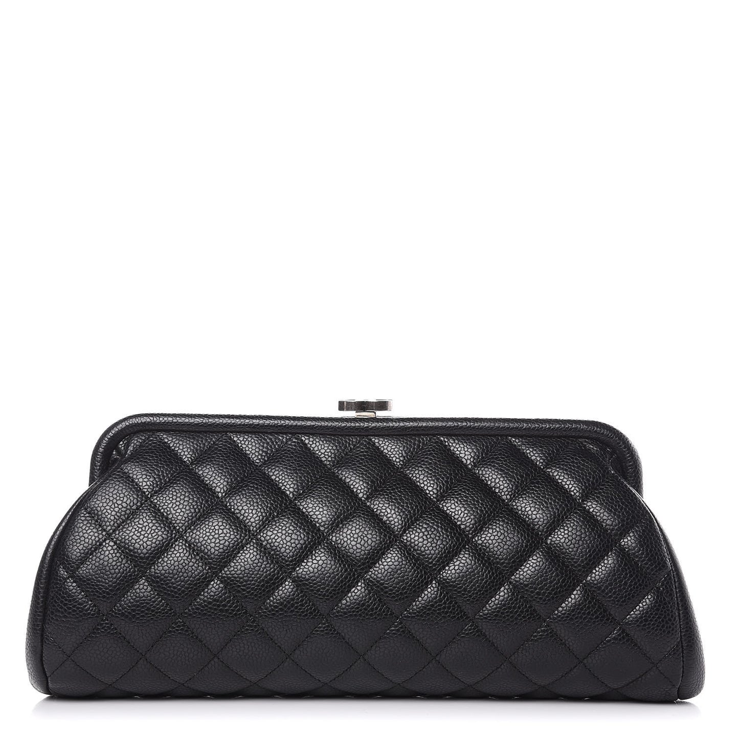 Caviar Quilted Timeless Clutch Black