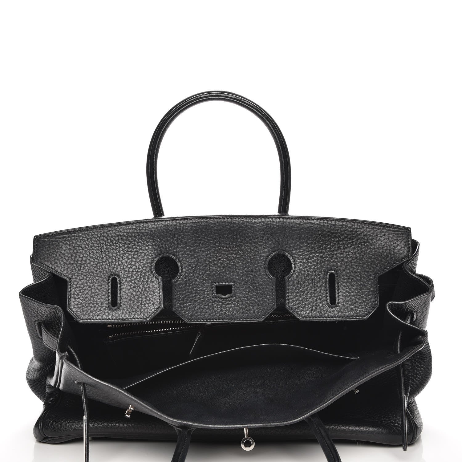 Hermes Taurillon Clemence Birkin 35 Black 7 of 26