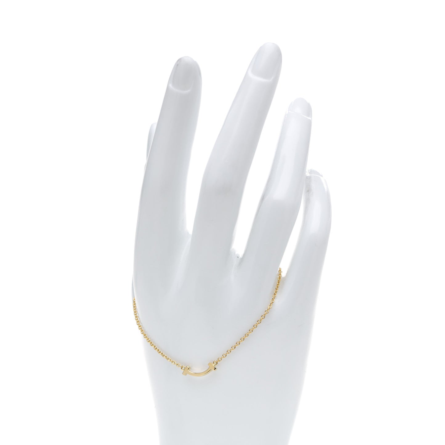 18K Yellow Gold Mini T Smile Bracelet