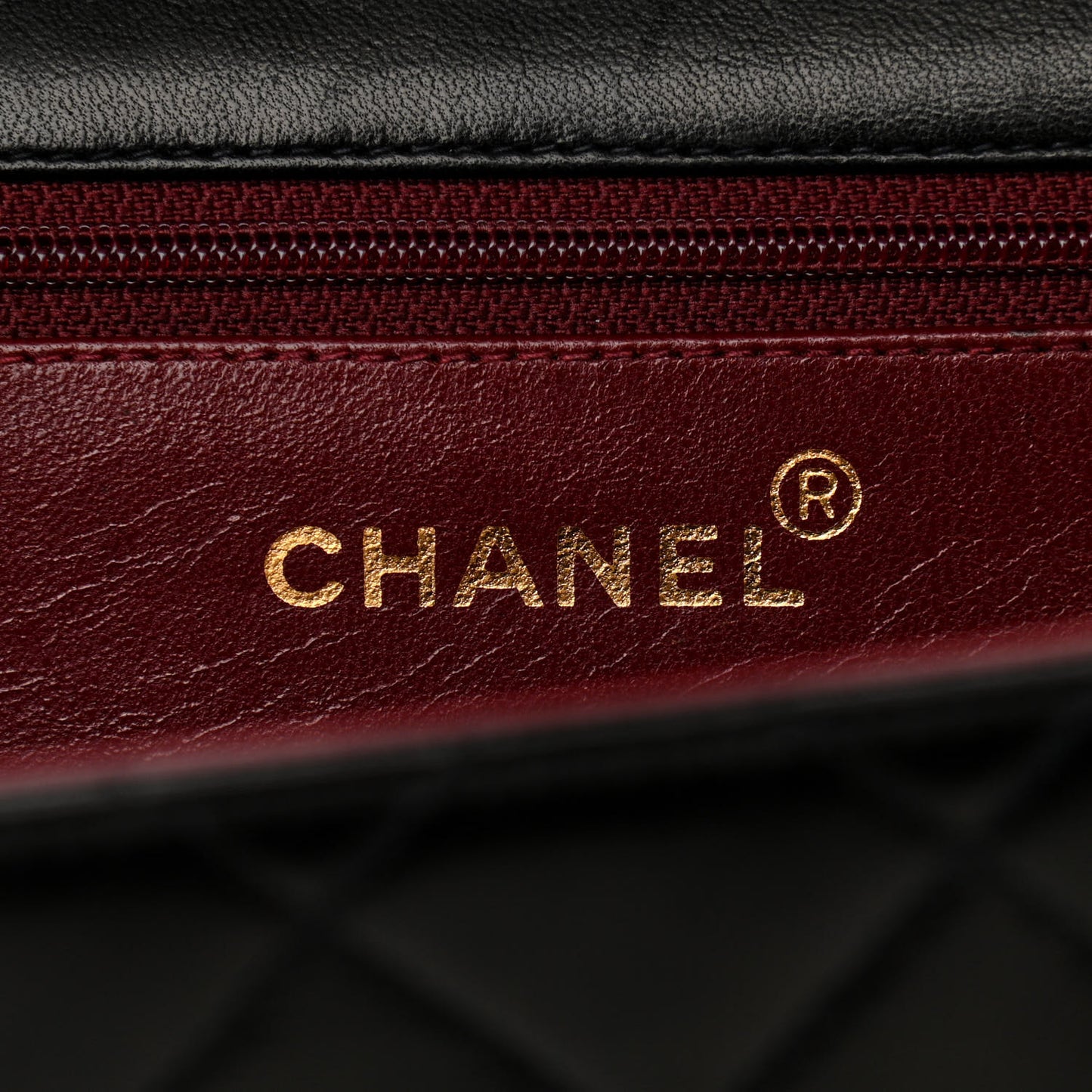 Lambskin Quilted Medium Single Flap Black