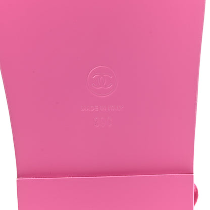 Chanel Suede Calfskin Velcro Dad Sandals 39 Pink 6 of 9