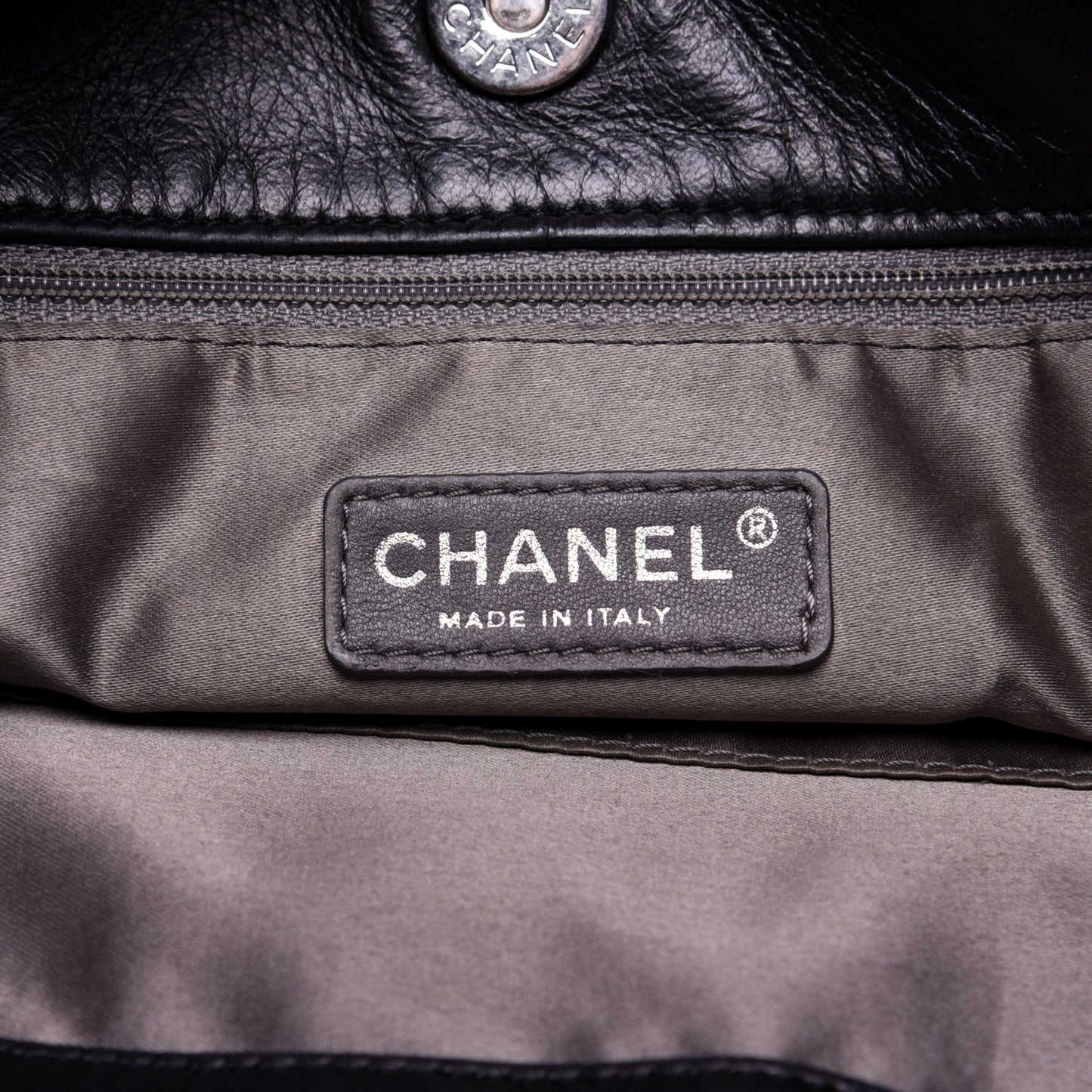 Patent Calfskin Patchwork Brooklyn Tote Black