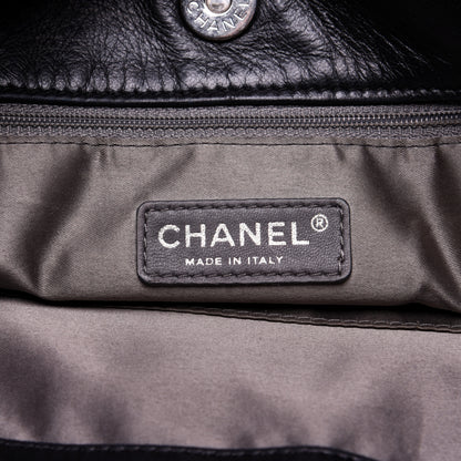 Chanel Patent Calfskin Patchwork Brooklyn Tote Black 8 of 13