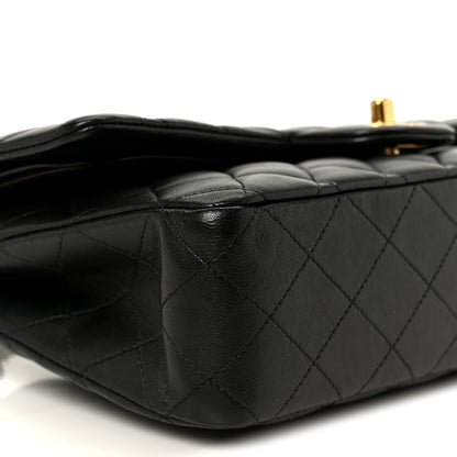 Chanel Lambskin Quilted Medium Double Flap Black 10 of 11