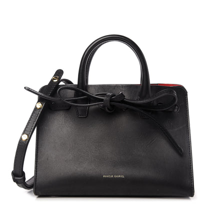 Mansur Gavriel Vegetable Tanned Calfskin Mini Mini Sun Bag Black Flamma 1 of 8