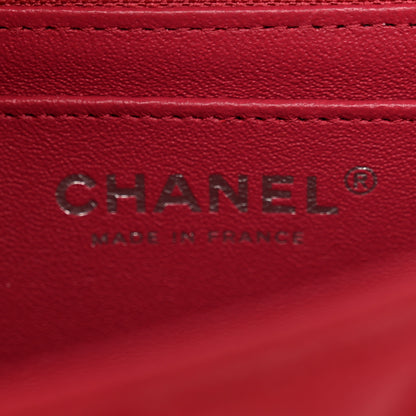 Chanel Caviar Quilted Mini Rectangular Flap Red 6 of 11