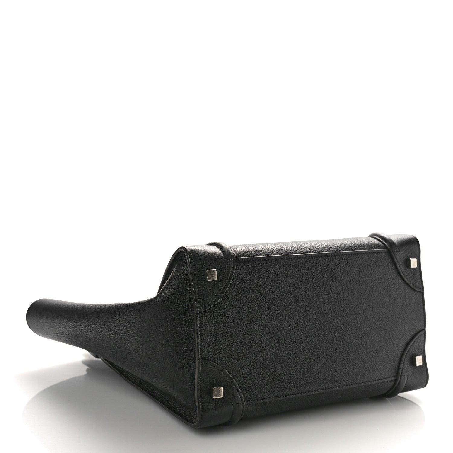 Celine Drummed Calfskin Mini Luggage Black 4 of 8