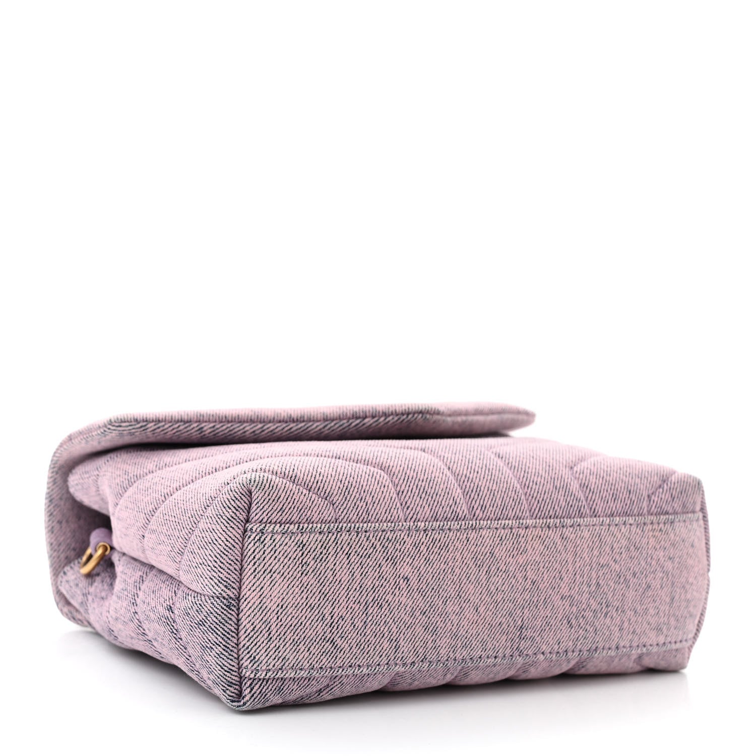 Saint Laurent Denim Y Quilted Monogram Toy Loulou Crossbody Bag Bleached Lilac 4 of 10