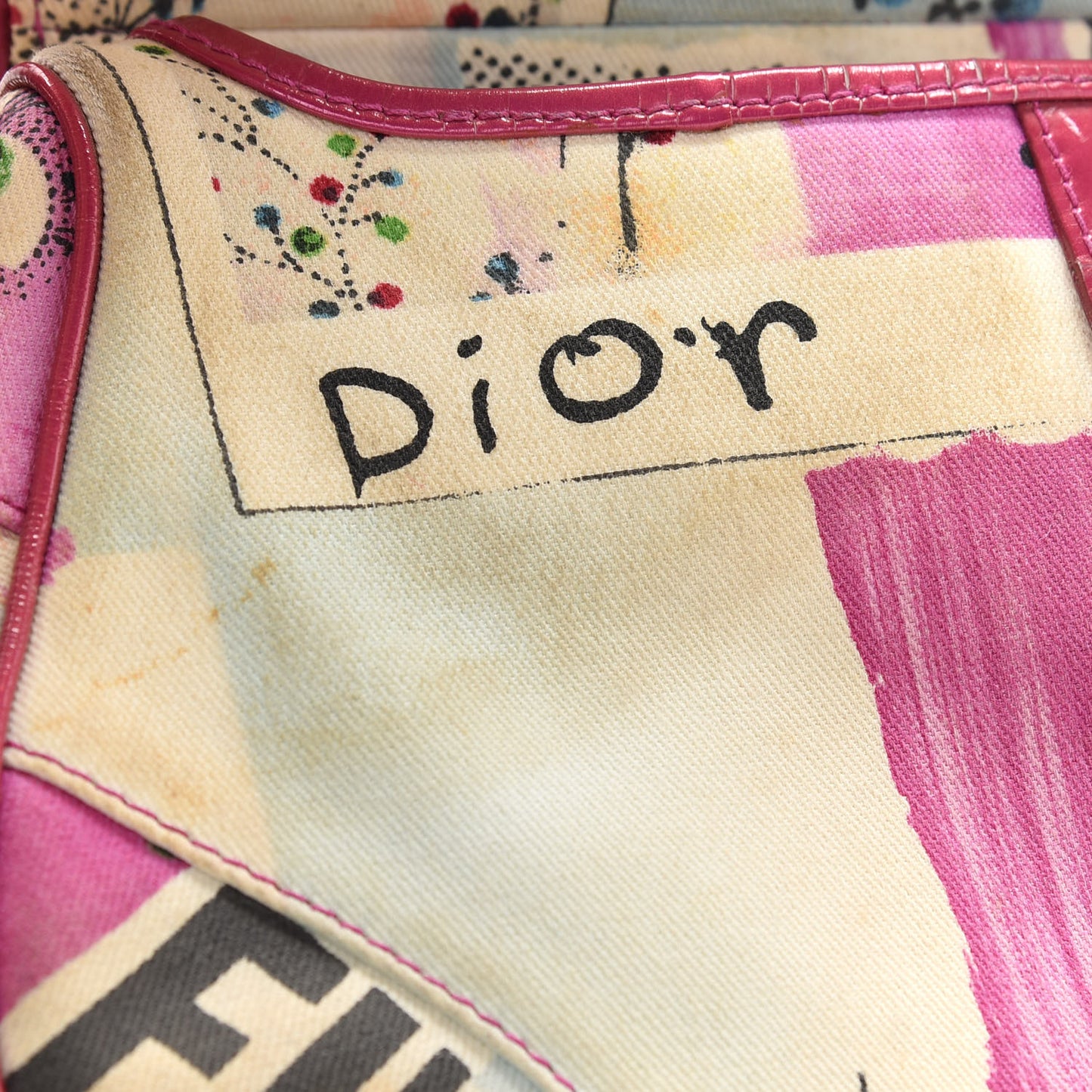 Canvas Filth Saddle Bag Multicolor