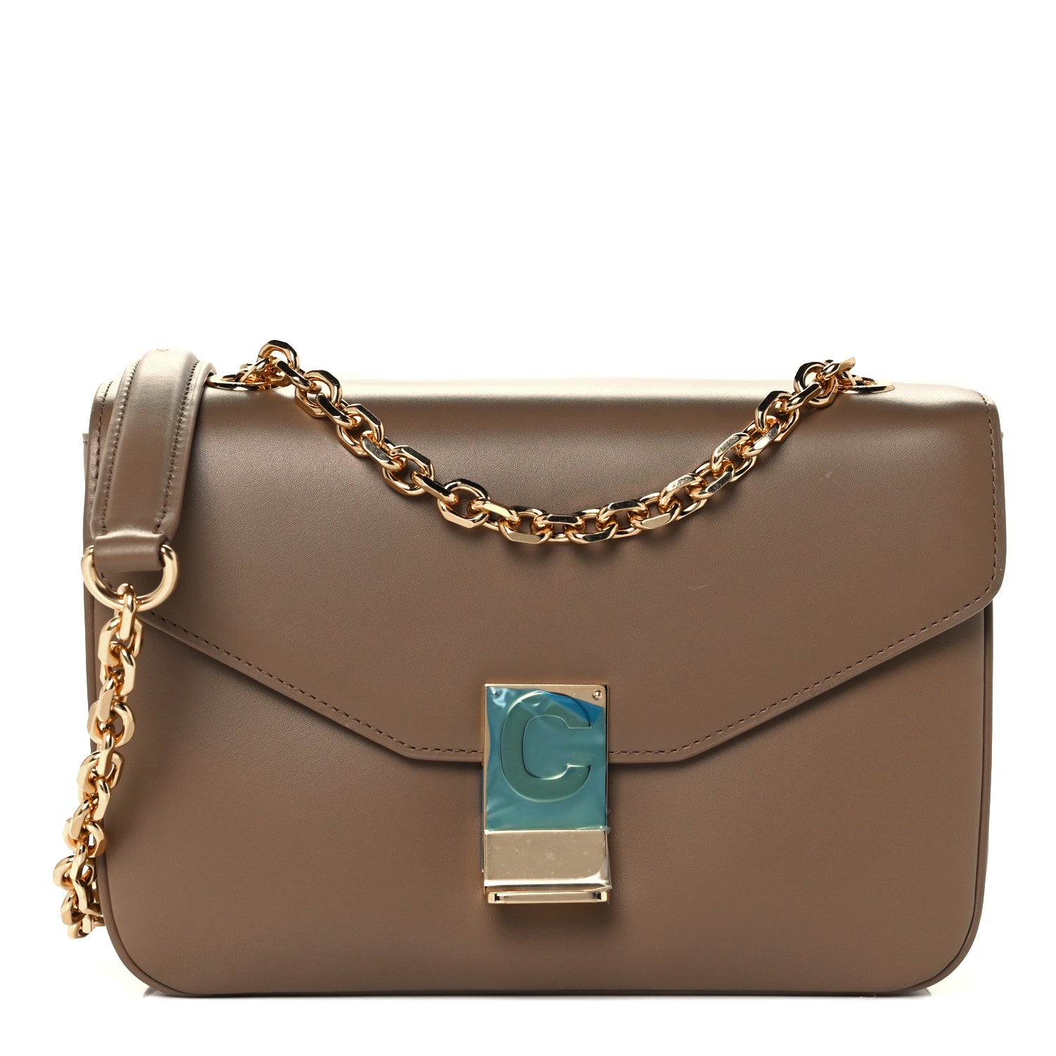 Celine Shiny Calfskin Medium C Bag Camel 1 of 10