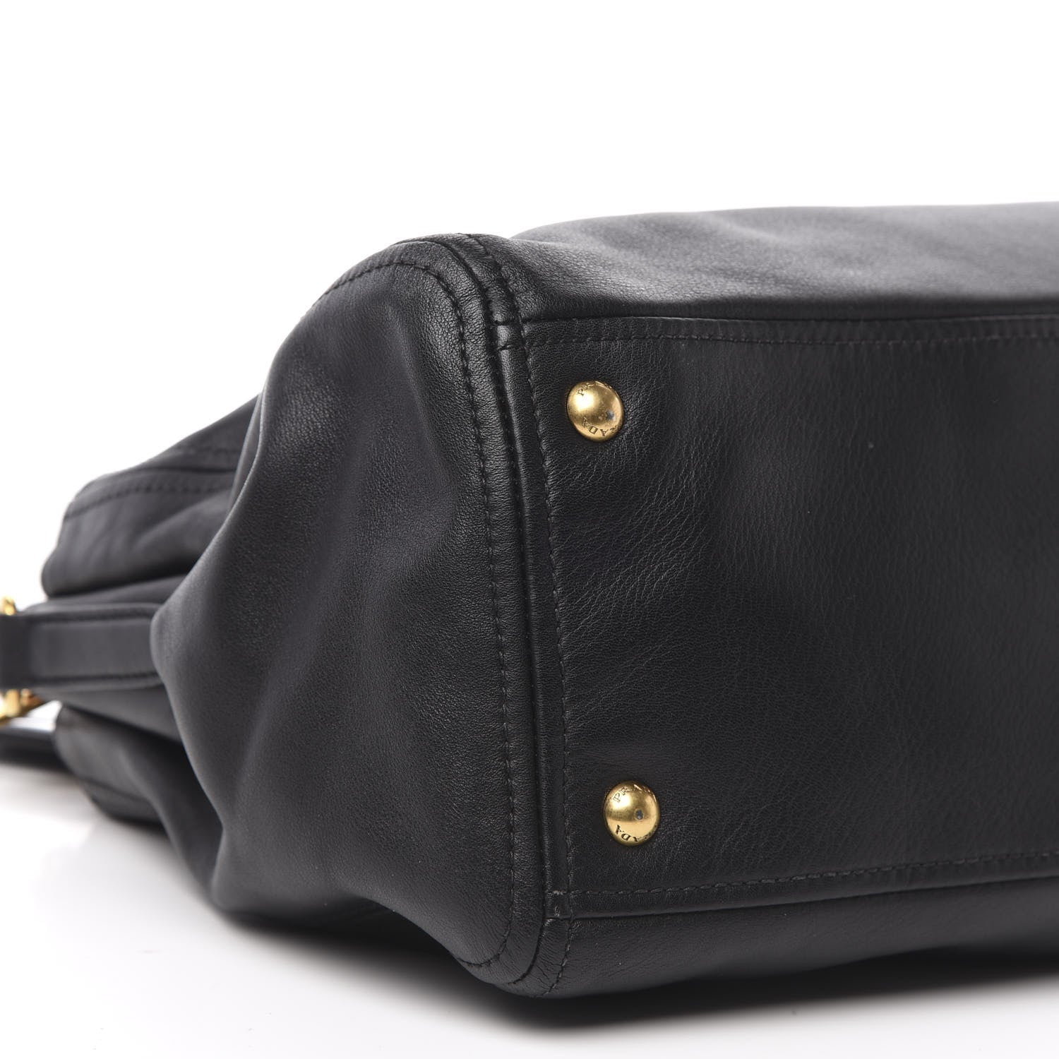 Prada Soft Calfskin Tote Black 8 of 10