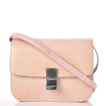 Celine Lizard Medium Classic Box Flap Bag Pink 1 of 6