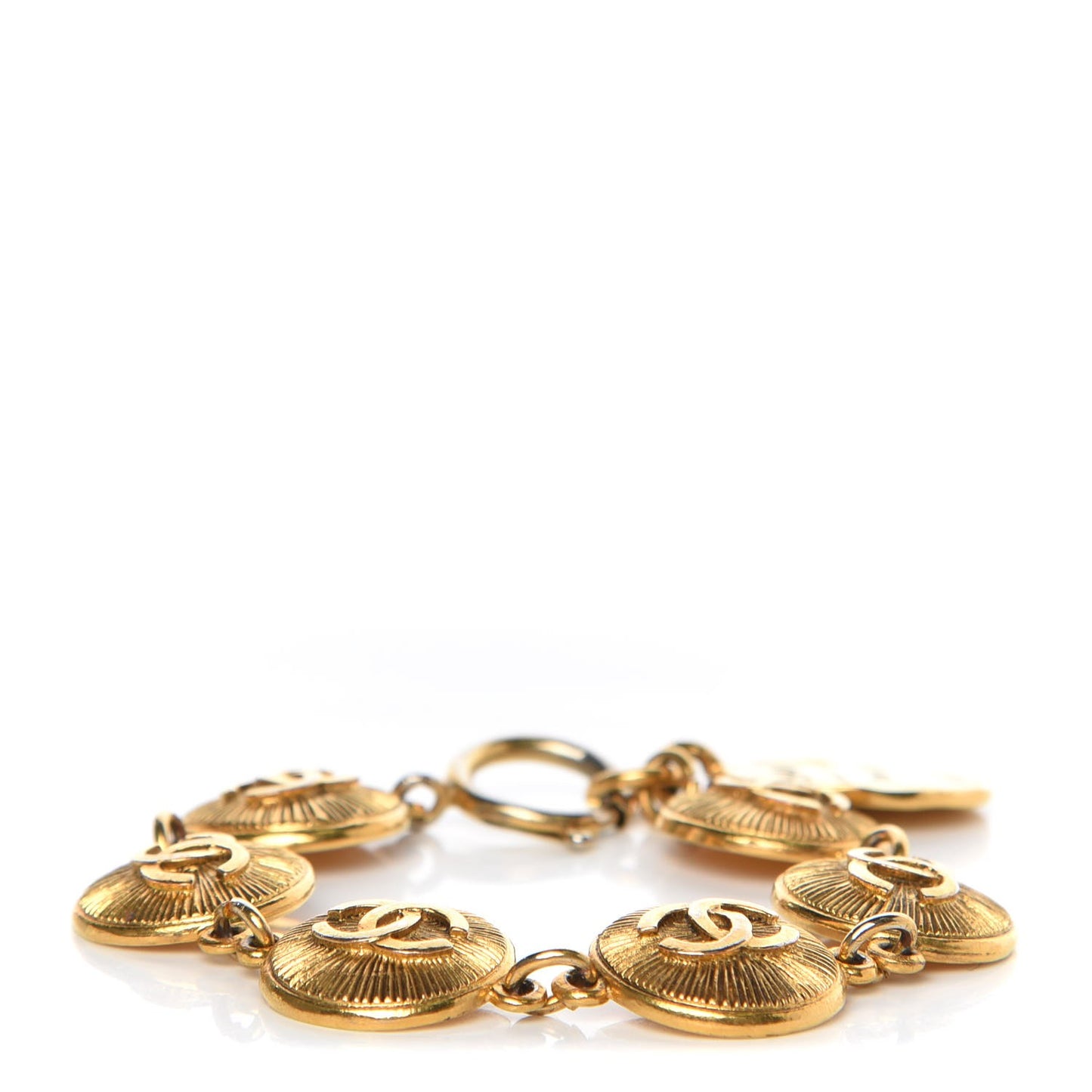 CC Medallion Bracelet Gold