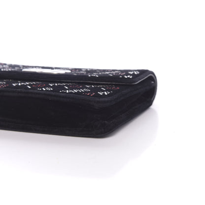 Balenciaga Velvet Crystal I Love Paris BB Wallet On Chain Black 8 of 16