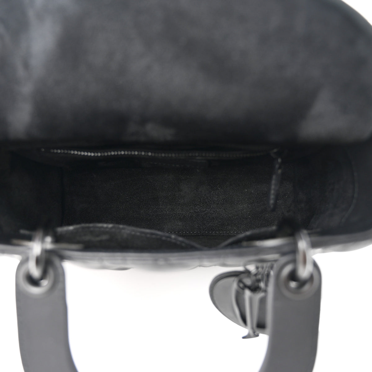 Ultra Matte Calfskin Cannage Small My ABCDior Lady Dior Black
