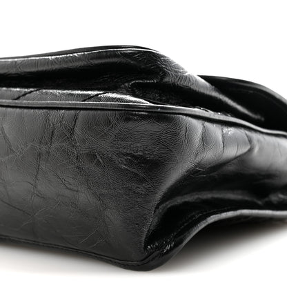 Saint Laurent Crinkled Calfskin Matelasse Monogram Medium Niki Chain Satchel Black 11 of 11