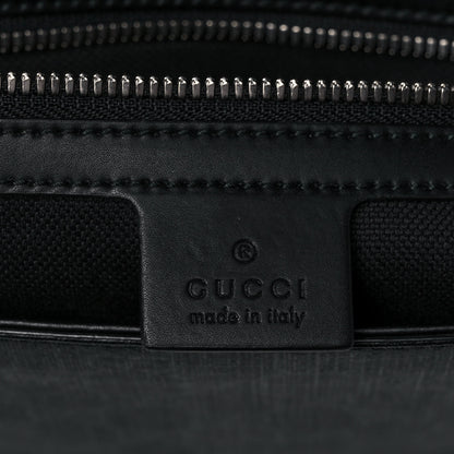 Gucci GG Supreme Monogram Web Flap Messenger Bag Black Grey 6 of 12