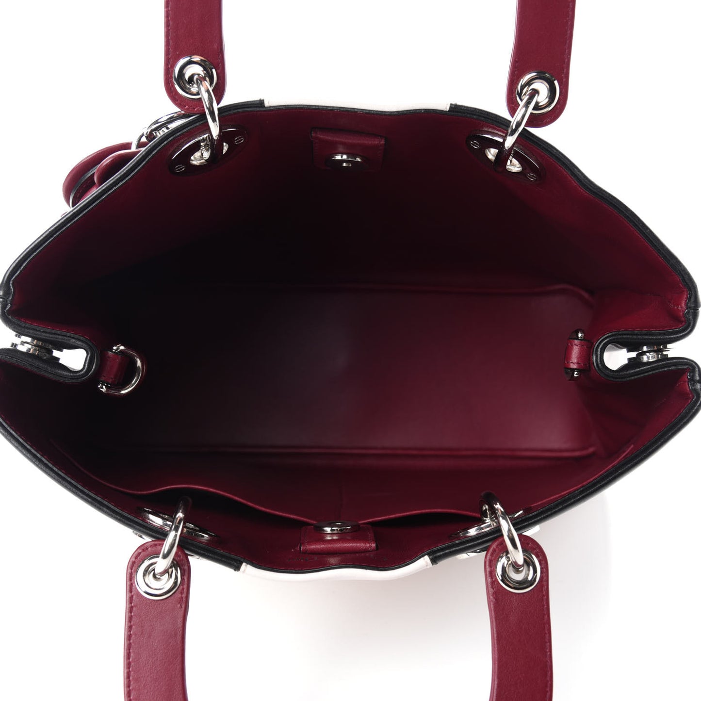 Smooth Calfskin Scalloped Medium Diorissimo Multicolor