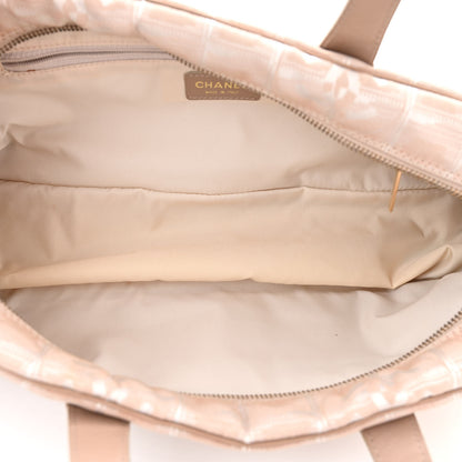 Chanel Nylon Travel Bowler Beige 5 of 12