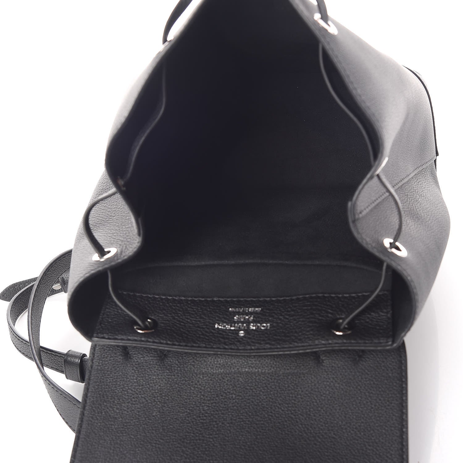 Louis Vuitton Calfskin Lockme Backpack Black 4 of 11