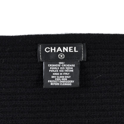 Chanel Cashmere CC Stole Black 4 of 4