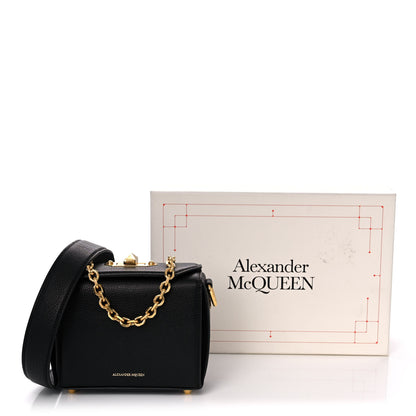 Alexander McQueen Silky Amish Grained Goatskin Box Shoulder Bag 16 Black 13 of 13
