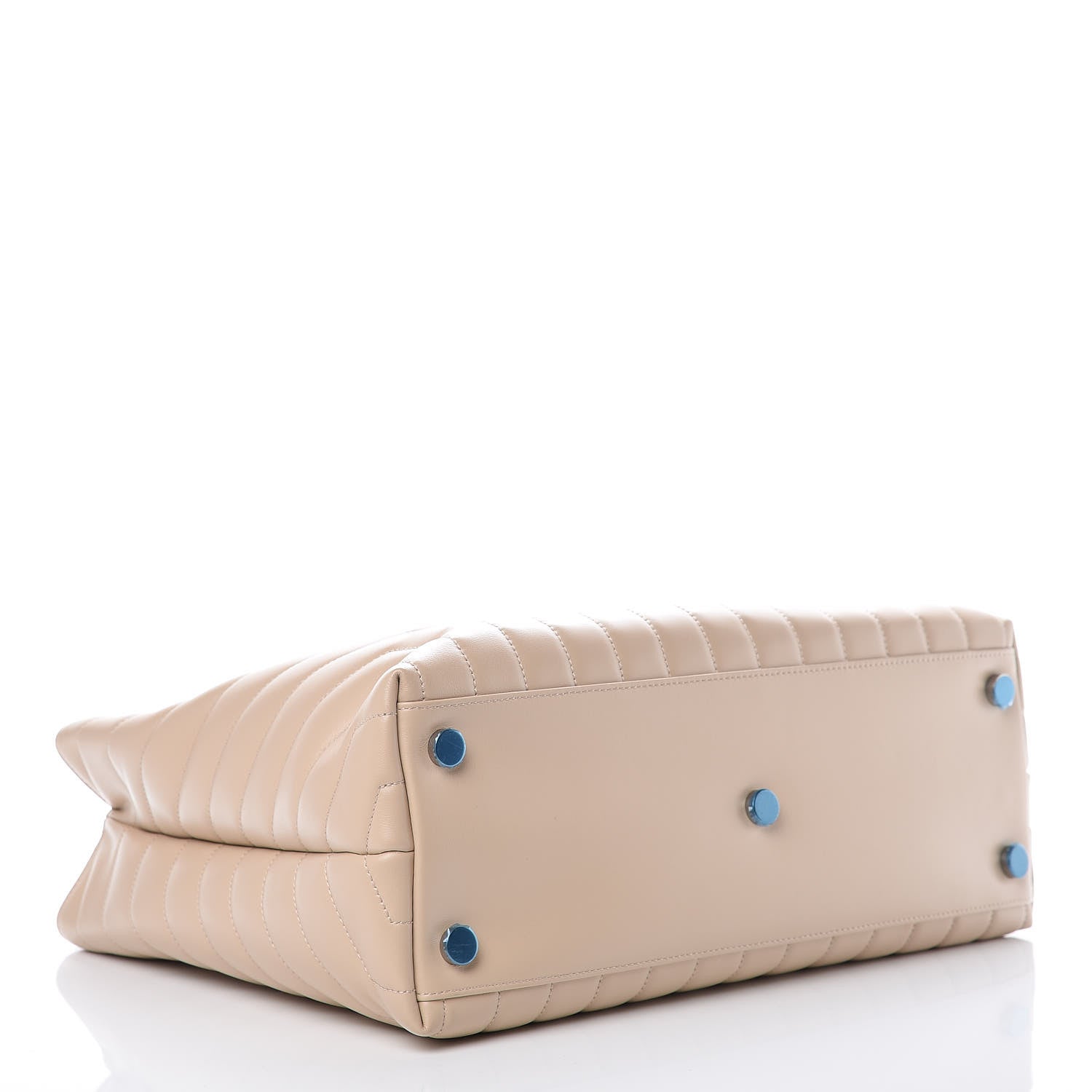 Saint Laurent Calfskin Y Quilted Monogram Large Loulou Shopper Nude Powder 4 of 10