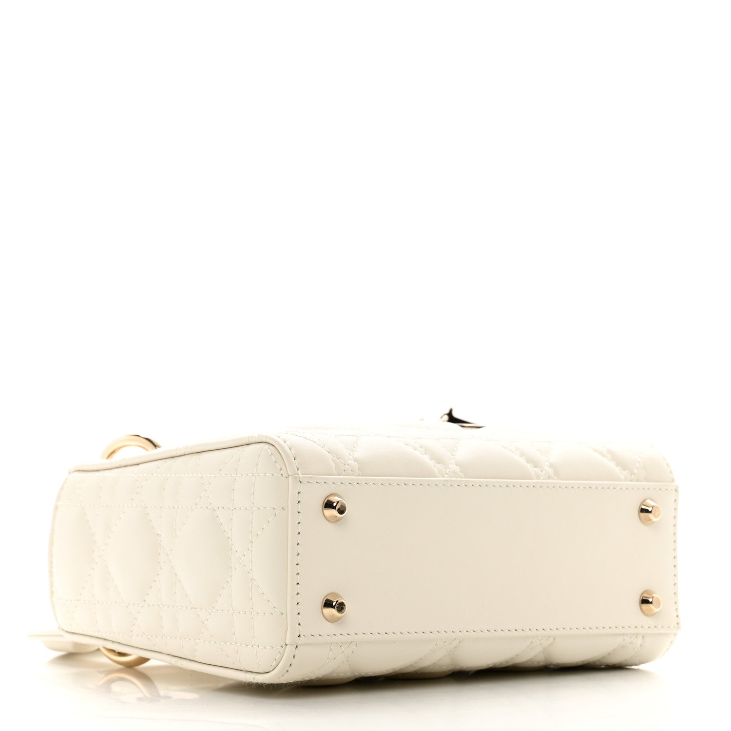 Christian Dior Lambskin Cannage Mini Lady Dior White 4 of 9
