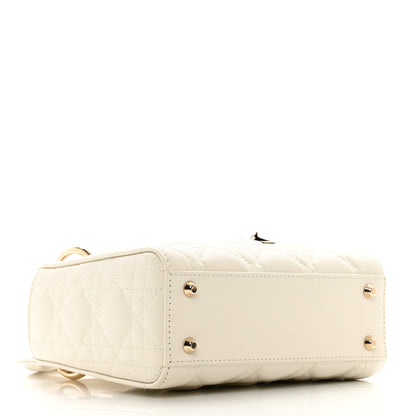 Christian Dior Lambskin Cannage Mini Lady Dior White 4 of 9