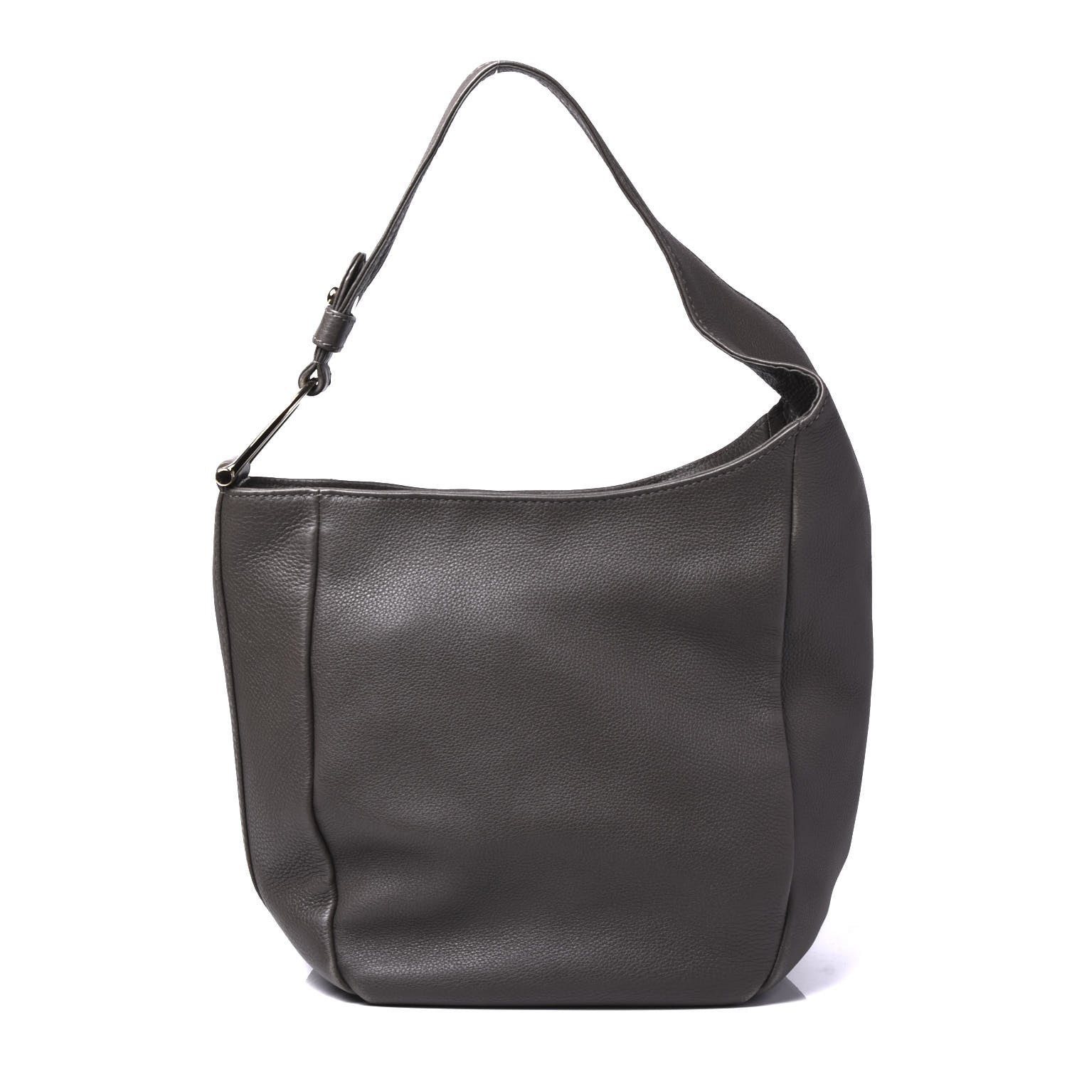 Gucci Pebbled Calfskin Shoulder Bag Grey 1 of 11