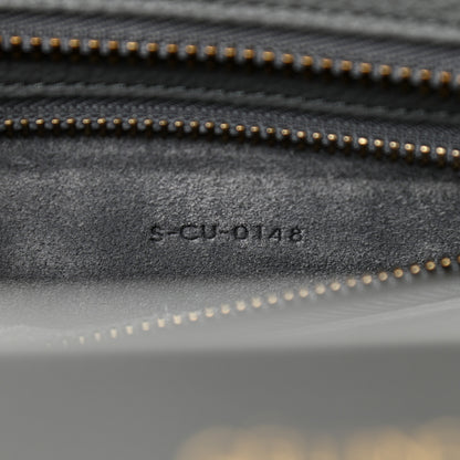Celine Drummed Calfskin Micro Luggage Kohl 6 of 10