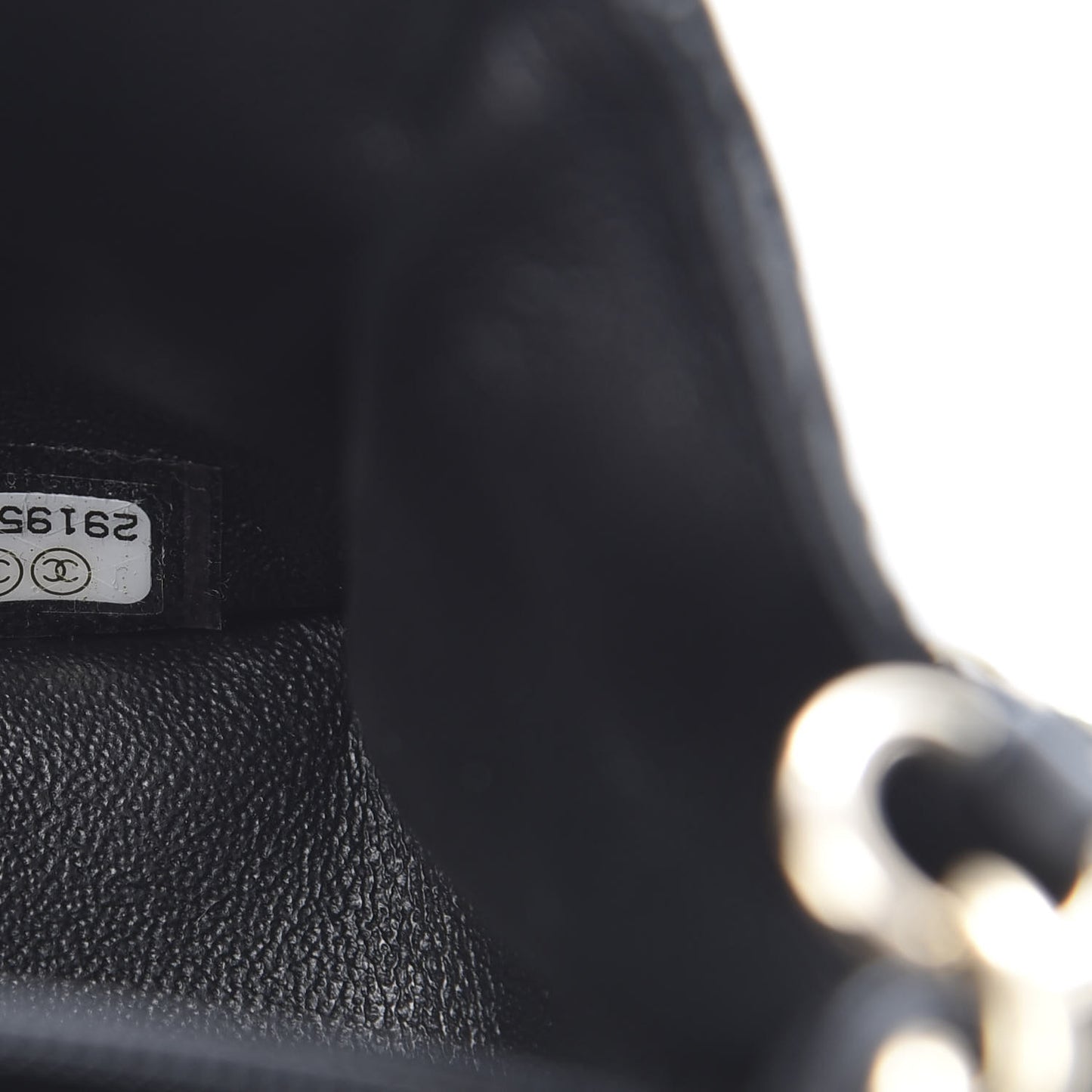 Patent Calfskin Quilted Mini Rectangular Flap Black