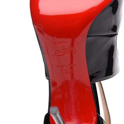 Christian Louboutin Shiny Nappa Marlenarock 100 Pumps 38.5 Black 6 of 8