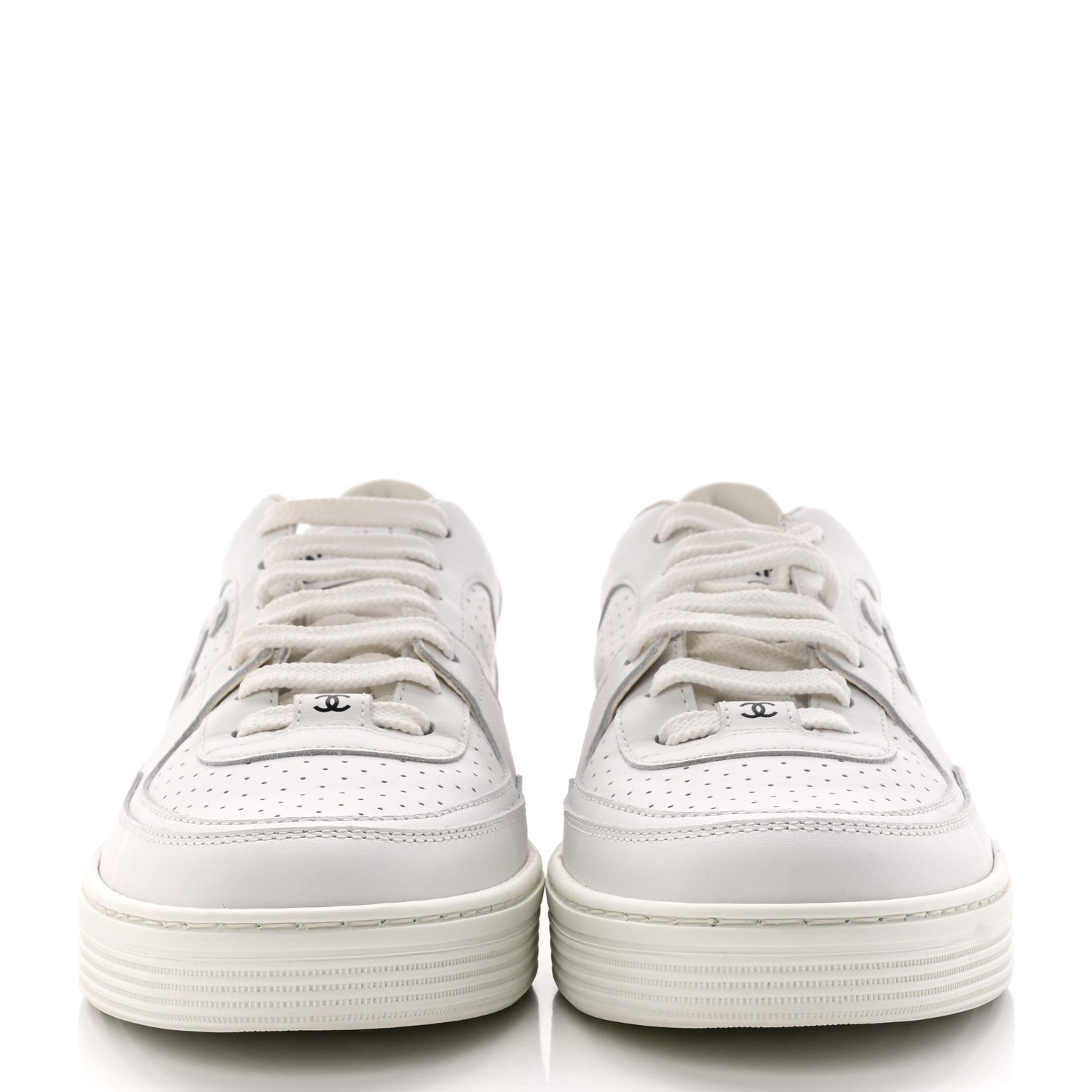 Chanel Calfskin CC Womens Sneakers 40.5 White 2 of 12