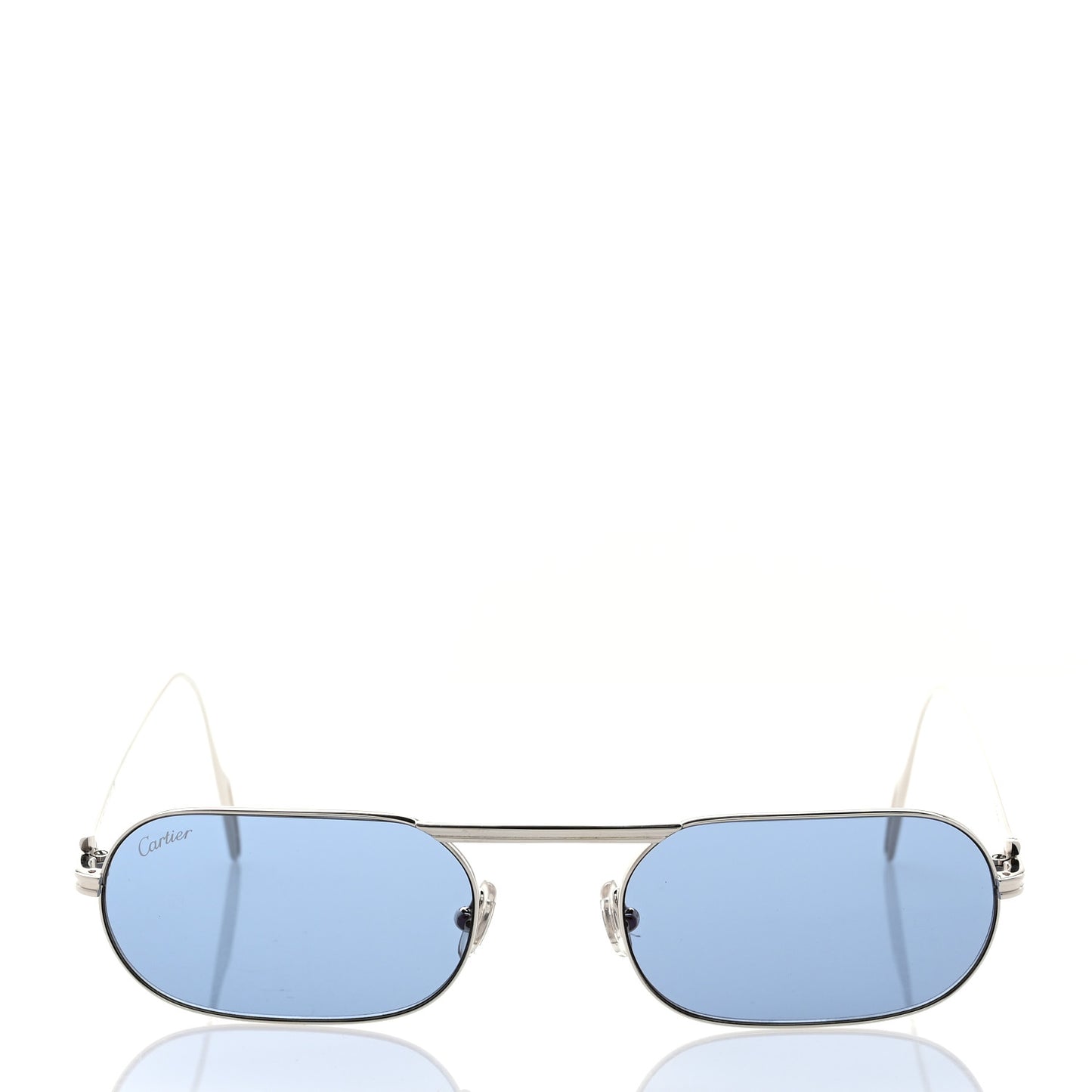 Metal Oval Sunglasses CG1D78BZ Silver
