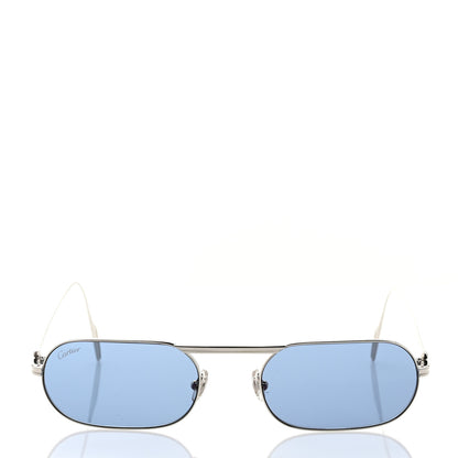 Cartier Metal Oval Sunglasses CG1D78BZ Silver 2 of 8