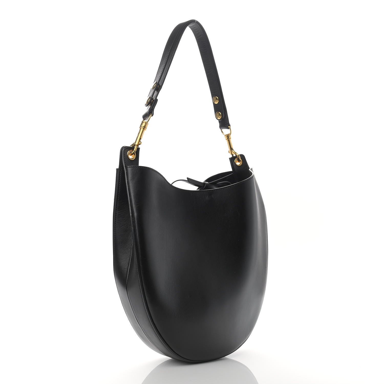 Celine Supple Calfskin Medium Hobo Black 2 of 9