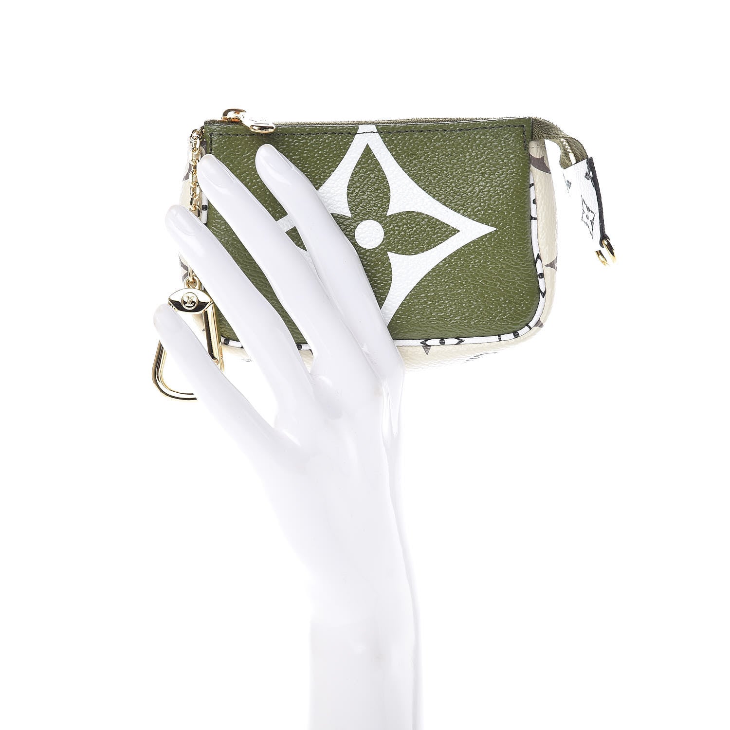 Louis Vuitton Monogram Giant Micro Pochette Accessories Kaki White 2 of 8