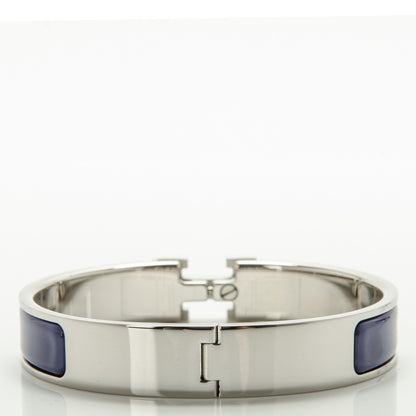 Hermes Enamel Narrow Clic Clac H Bracelet GM Pourpe 3 of 5