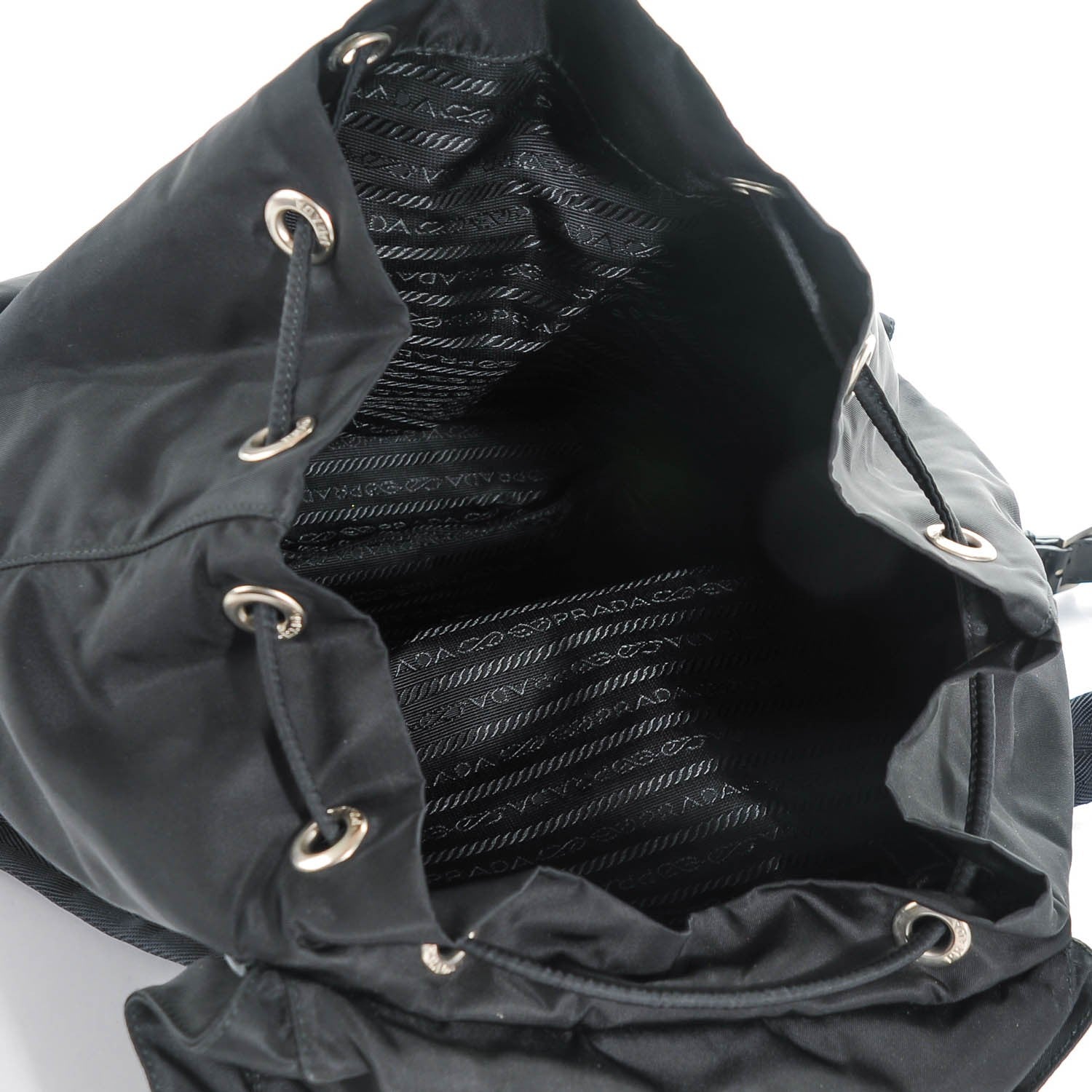 Prada Nylon Vela Medium Backpack Black 5 of 7