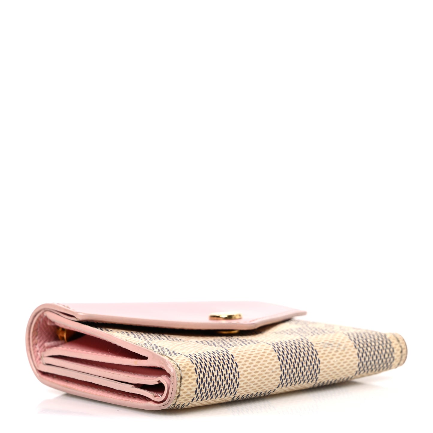 Damier Azur Zoe Wallet Rose Ballerine