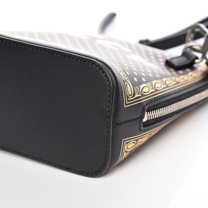 Gucci X SEGA Calfskin GUCCY Stars Mini Dome Shoulder Bag Black Gold 9 of 9