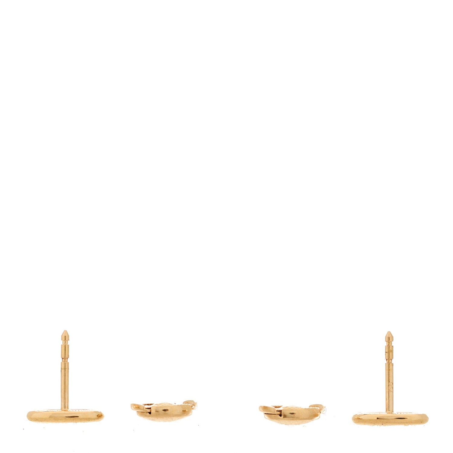 Hermes 18K Rose Gold TPM Farandole Stud Earrings 3 of 4
