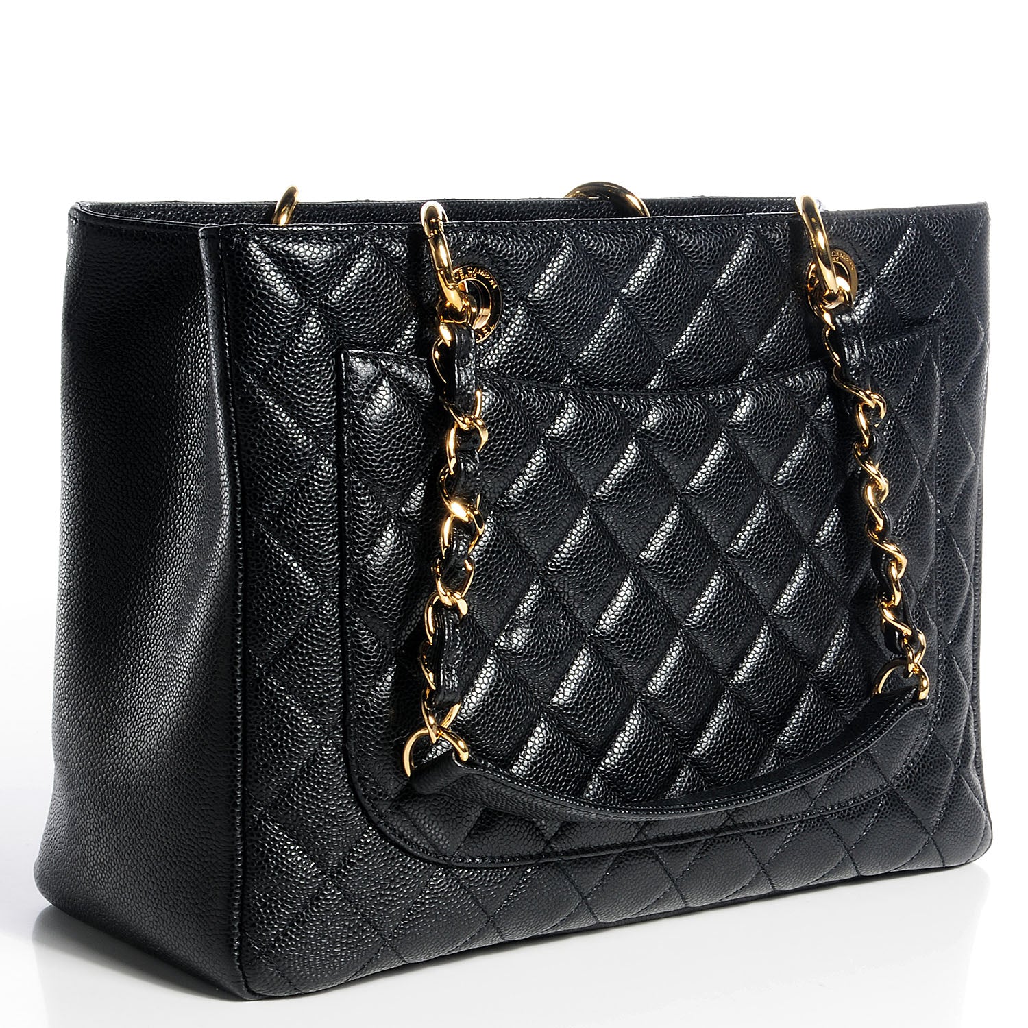 Chanel Caviar Grand Shopping Tote GST Black 3 of 8