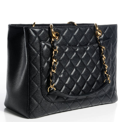 Chanel Caviar Grand Shopping Tote GST Black 3 of 8