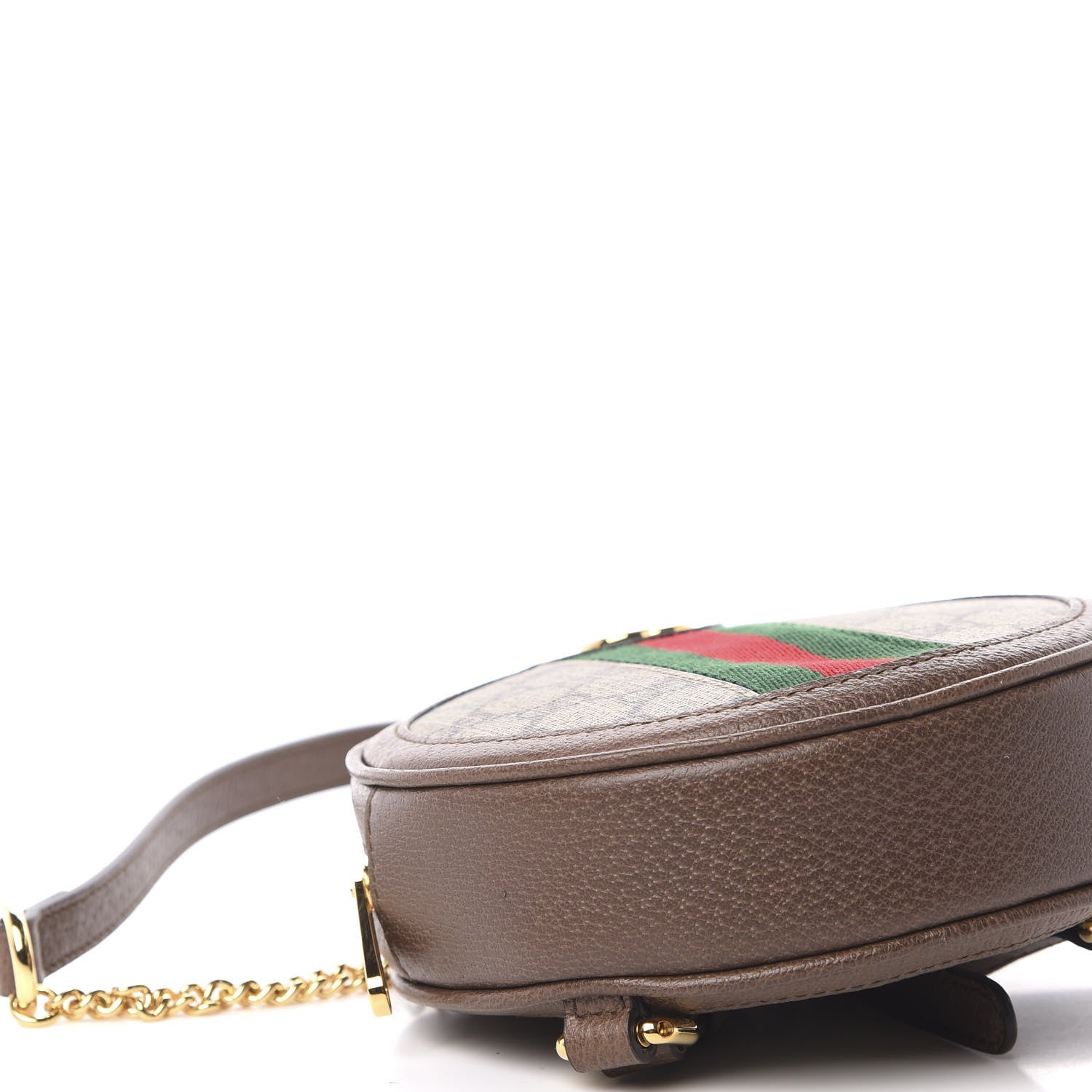 Gucci GG Supreme Monogram Web Mini Ophidia Round Backpack Brown 5 of 10