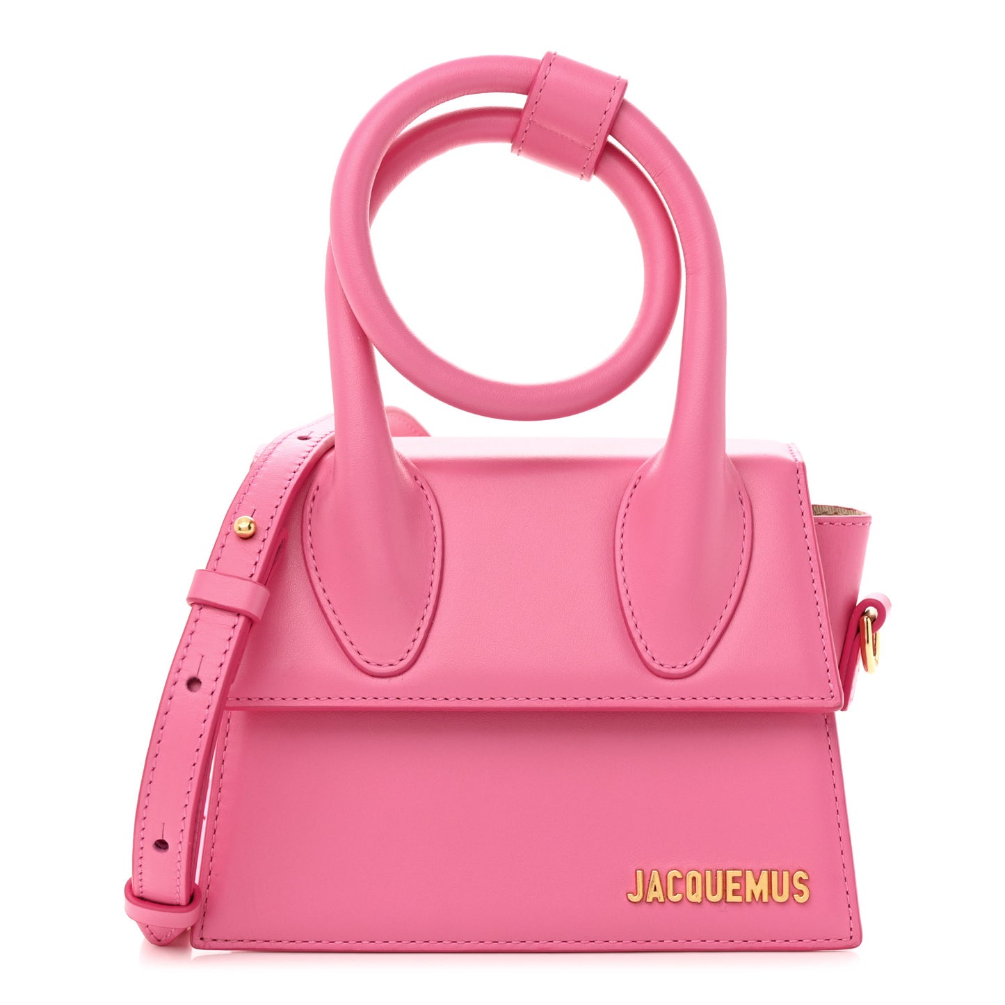 Smooth Calfskin Le Chiquito Noeud Pink