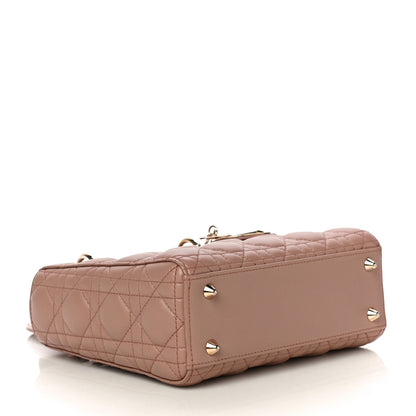 Christian Dior Lambskin Cannage Small Lady Dior Fard 3 of 12