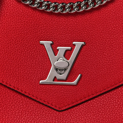 Louis Vuitton Soft Calfskin Mylockme Chain Bag BB Rubis 9 of 9