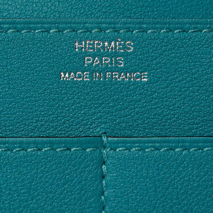 Hermes Swift Dogon Duo Wallet Turquoise 8 of 16